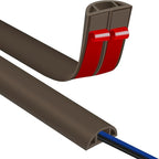 Floor Cord Covers for Wires 3.3FT Cable Hider Wire Cover Self Adhesive Cord Hider Floor for Offices, Homes, Workshops, Warehouses Cable Cavity 0.39" W x 0.27" H