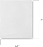 MT Products Clear Plastic Blank Envelope Pouch 9.5" x 12" - Disposable Packing List for Shipping - Pack of 50