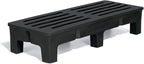 PolyMight Heavy-Duty Plastic Poly Dunnage Rack for Warehouses and Commercial Industrial Storage 60" x 22" x 12" with 1750 lb Capacity