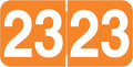 2023 Year Stickers, Doctor Stuff 2023 Chart Stickers, Orange Color Coded, Ames/TAB Style, USA Made Year Labels for End Tab File Folders, 500/Roll, 1 Roll, 3/4" x 1-1/2"