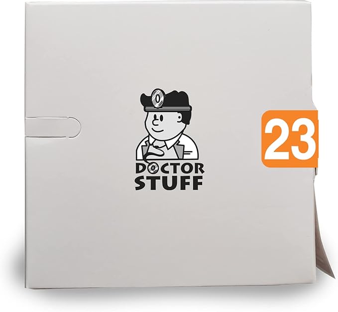 2023 Year Stickers, Doctor Stuff 2023 Chart Stickers, Orange Color Coded, Ames/TAB Style, USA Made Year Labels for End Tab File Folders, 500/Roll, 1 Roll, 3/4" x 1-1/2"