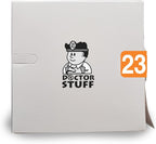 2023 Year Stickers, Doctor Stuff 2023 Chart Stickers, Orange Color Coded, Ames/TAB Style, USA Made Year Labels for End Tab File Folders, 500/Roll, 1 Roll, 3/4" x 1-1/2"