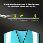 BeautyWill Custom Safety Vest Logo Class 2 High Visibility Reflevtive Vest Outdoor Protective Workwear