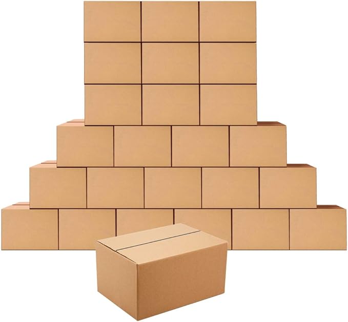 Edenseelake Shipping Boxes 10 x 7 x 5 inches Corrugated Cardboard Boxes for Shipping Package, 25 Pack