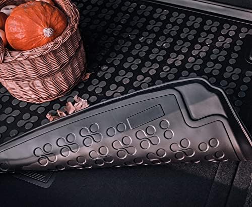 REZAW - PLAST Rubber Car Floor Mat Compatible with 2013 2014 2015 2016 2017 2018 2019 Mercedes Benz CLA Cargo Mat /C117/ All Weather Custom Fit Tailored Anti Slip Black