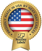 NextDayLabels - 8-1/2 x 11 Neon Color High Light Fluorescent Labels for Laser & Inkjet Printer (Yellow Fluorescent, 2.5" Round - 12 Per Page | 300 Labels)