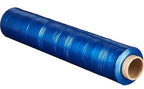 APQ 4 Rolls of Blown Hand Stretch Film 18" x 1500'. Blue Hand Stretch Wrap, 80 Gauge. Tear Resistant Residue Free Film for Moving, Shipping, Wrapping. Industrial Grade Pallet Shrink Wrap Film.