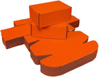 50 Pcs 4.3 x 3.1 x 2 inches Mini Size Corrugated Cardboard Gift Boxes Recyclable Shipping Boxes for Packing Jewelry Ornament Gift Craft Packaging Supplier (Orange Red, 4.3 x 3.1 x 2")