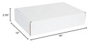 Box USA 16" Deluxe Shipping Boxes 16"L x 10"W x 2 3/4"H, 50-Pack - White Box Mailers for Packaging, Storage, Gifts or Bulk Business Orders
