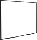 Magnetic Dry Erase White Board 48x36 Inch, 4x3 WhiteBoard Foldable Aluminum Frame Wall Mounted Dry Erase Board for School Office and Home