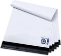 POLYSELLS 100 Pack 12x15.5 Inch White Poly Mailers Shipping Envelopes, Strong Adhesive Sealing, Waterproof, and Tear-resistant Postal Mailing Bags for Clothing, Books, and Accessories