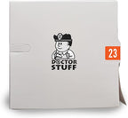 Doctor Stuff 2023 Year Stickers, Dark Orange, 500/Roll, 1/2" x 1-1/8", Medical Folder Labels, End Tab Stickers, Yearly File Labels