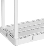 Gracious Living 3 Shelf Knect-A-Shelf Solid Light Duty Storage Unit 12 x 24 x 33 Organizer for Home, Garage, Basement & Laundry, White