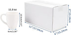 Hoikwo 11x6x6 Shipping Boxes Set of 25, White Corrugated Cardboard Box for Small Business for Packaging Mailing