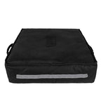 Insulated Food Delivery Bag Pizza Delivery Bags Professional Pizza Warmer Carrier Bags Moisture Free for 2-16" or 2-18" (Black, 20"X20"X6")
