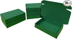 20 Pcs 14.2 x 9.4 x 3.2 inches Shipping Boxes for Small Business Cardboard Corrugated Mailer Boxes for Shipping Packaging Holidays Craft Gifts Giving Products (Hunter Green, 14.2 x 9.4 x 3.2")