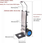 Electric Stair Climber, Capacity Electric Stair Climbing Hand Truck 1200W Heavy-Duty Motorized Dolly for Straight & Curved Stairs, Effortless Heavy Load Transport