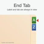 Pendaflex End Tab Fastener File Folder, Manila Folders with Two 2" Bonded Prong Fasteners, Reinforced Straight Cut Tabs, 50 Per Box (44710)