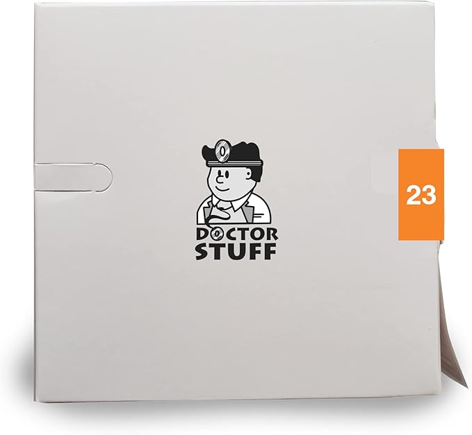 2023 Year Stickers, Doctor Stuff 2023 Chart Stickers, Orange, Ames Large Style, USA Made Year Labels for for X-Ray Jackets, 500/Roll, 1 Roll, 1-7/8" x 1-7/8"