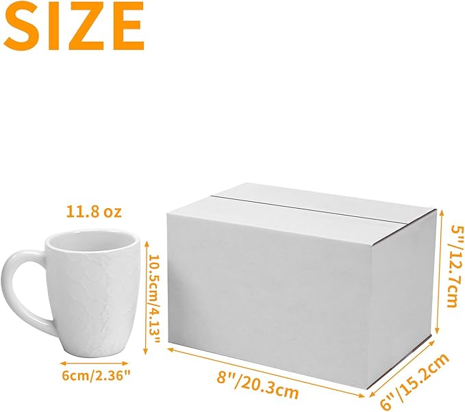 PETAFLOP 8x6x5 Shipping Boxes Set of 25, Small White Cardboard Mailer Box for Packing, Mailing, Business