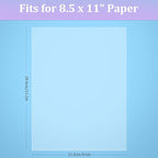 AKONEGE 100 Pack No Holes Sheet Protectors 8.5 x 11 Inch Letter Size Page Protectors for Documents, Prints, Top Loading Heavyweight Clear View Plastic Sleeves for Papers, Artworks, Photos