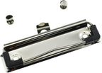 HAHIYO 3.94 Inches Metal Clipboard Clips with Rubber Grips 6 Pack Mountable Sturdy Strong Springs with Rivets Document File Wood Plastic Clips Board for Office School Home