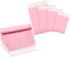 Outus 120 Pcs Poly Mailer Envelope 4 Sizes Shipping Bags Self Adhesive Clasp Envelope Self Adhesive Tear Proof Mailing Covers(13 x 17 In, 15 x 20 In, 16 x 22 In, 18 x 24 in,Pink)
