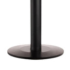 Floor Standing Sign Frame with Steel Low Profile Base, 22 inches by 28 inches Horizontal Sign Frame, Black Post