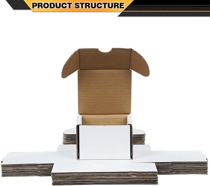 10pcs New Max Pro 200 count Cardboard Baseball/Trading Card Storage Boxes box White Corrugated Paper