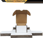 10pcs New Max Pro 200 count Cardboard Baseball/Trading Card Storage Boxes box White Corrugated Paper