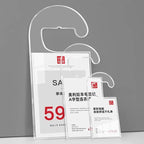 2 Pack Label Holder Price Tag Displays Sign Holder Data Card Holder Ads Display Stand for Retail Store Clothing Price Tag (S 70*100mm/2.76*3.94inches)