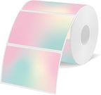 3x2 inch Pink Direct Thermal Labels for Shipping, Barcodes, Address, Waterproof Thermal Stickers Compatible with Rollo Label Printer & Zebra Desktop Printers- Gradient Color