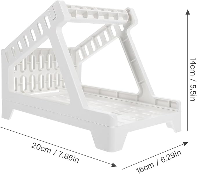 Convenient Plastic Shipping Label Rack for Desktop Thermal Printers Abs Sticker Holder Organizer Space-Saving Roll Stand Compatible with Label Machines for Office and Shipping Use