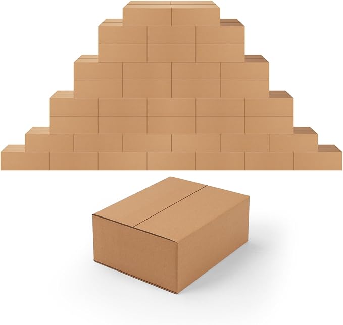 EdenseeLake 8x6x3 inches Shipping Boxes Small Cardboard Boxes for Packing, Moving, Mailing, 40 Pack