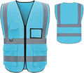 Personalized High Reflective Safety Vest Custom Hi Vis Safety Vest Men Women Construction Workwear Security Vest