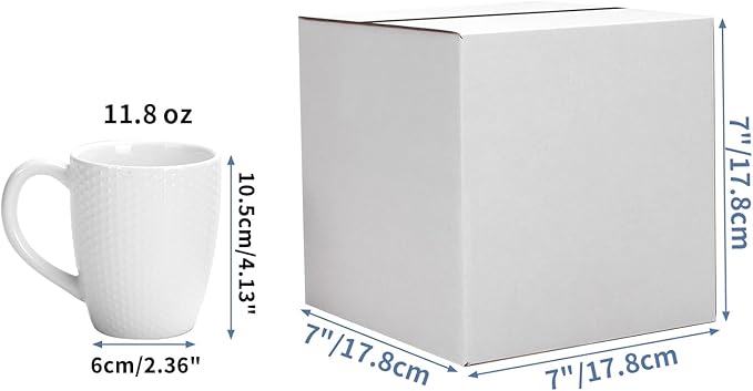 Hoikwo 7x7x7 Shipping Boxes Set of 25, White Corrugated Cardboard Box for Small Business for Packaging Mailing