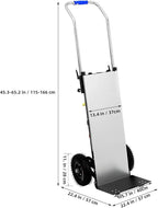 Motorized Hand Truck for Moving Furniture Stair Climbing Hand Truck Dollys Cart with Stair Climbing Wheels Electric Crawler Black