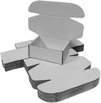 50 Pcs 4.3 x 3.1 x 2 inches Mini Size Corrugated Cardboard Gift Boxes Recyclable Shipping Boxes for Packing Jewelry Ornament Gift Craft Packaging Supplier (Gray, 4.3 x 3.1 x 2")