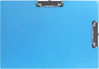 Acocony 11x17 Clipboard Double Clip Extra Large Clipboard Low Profile Clip 11 x 17 Clipping Board Plastic Blue Pack of 1