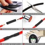 Chanzon 2:1 Ratio 5/64" (2mm) Heat Shrink Tubing 8Ft Roll (2.5M Total Length) Red Polyolefin Sleeving Wrap Shrinking 2 to 1 1pcs