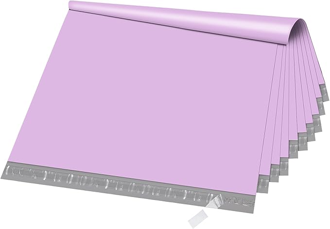 Fuxury Extra Large Poly Mailers 24x36" 25 Pcs, 2.5mil Bulk Shipping Bags for Clothing,Strong Adhesive Shipping Envelopes,XL Heavy Duty Poly Mailing Bag for Business,Light Purple