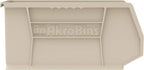 Akro-Mils 30240 AkroBins Plastic Storage Bins, Space-Saving Stackable Bins for Garage, Pantry, Craft Organization, 15" x 8" x 7", Stone, 12-Pack