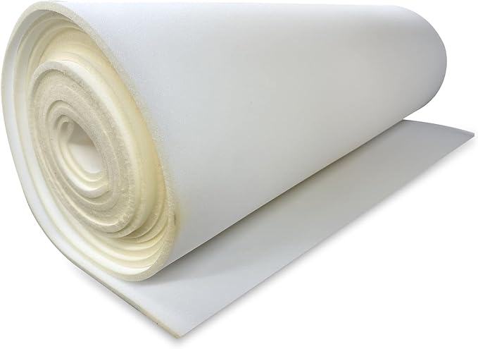 AK Trading CO. 1/4” Thick Open Cell Upholstery Foam Padding – 56” Wide – by The Yard – Soft, High-Quality Upholstery, Crafts & DIY Projects Foam
