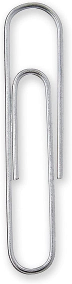 Amazon Basics No. 1 Paper Clips, Smooth, 1000 Count (10 Pack of 100), Silver