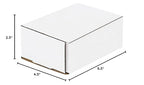Box USA BMRX5X 6 1/2"L x 4 1/2"W x 2 1/2"H, White (Pack of 50)