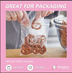 iMailer - 500 Pcs- 10" x 13" Clear Zip Bags - Reclosable Plastic Zip Poly Bags 2 Mil for Prints, Photos, Documents, Clothing, T-Shirt