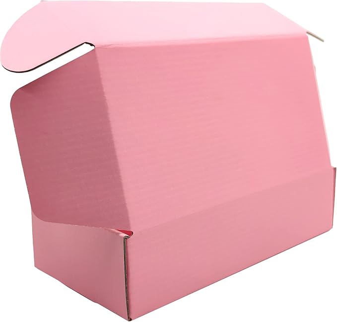 Small Pink Shipping Boxes for Small Business Pack of 25-7x5x2 inches Cardboard Corrugated Mailer Boxes for Shipping Packaging Craft Gifts Giving Products