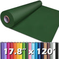 PerkHomy 17.8" x 1,440" (120') Dark Green Kraft Paper Roll for Craft Bulletin Board Paper Art Table Covering Crafting Gift Wrapping Bouquet Packing Parcel 80GSM 55LB (Dark Green, 17.8" x 120')