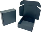 15 Pcs 6 x 6 x 2 inches Corrugated Cardboard Gift Boxes Recyclable Shipping Boxes for Mailing & Holidays, Wedding, Birthday, Gifts Packaging (Dark Gray, 6 x 6 x 2")