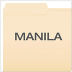 Pendaflex Manila Fastener Folders, Legal Size, 1 Fastener, 1/3 Cut, 50/BX (FM310EE)